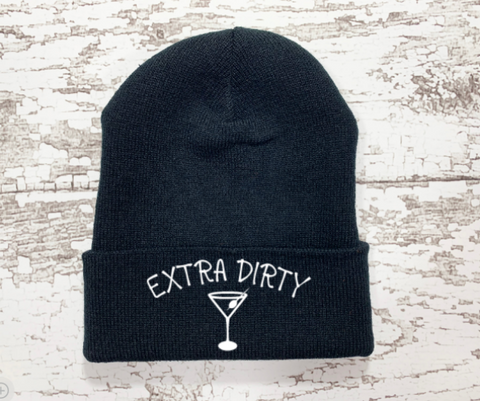 Extra Dirty, Black Beanie Cuffed Hat