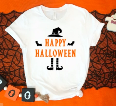 Happy Halloween Witch white t-shirt