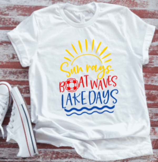 Rays And Waves Short Sleeve Tee