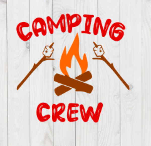 Camping Crew, SVG File, png, dxf, digital download, cricut cut file