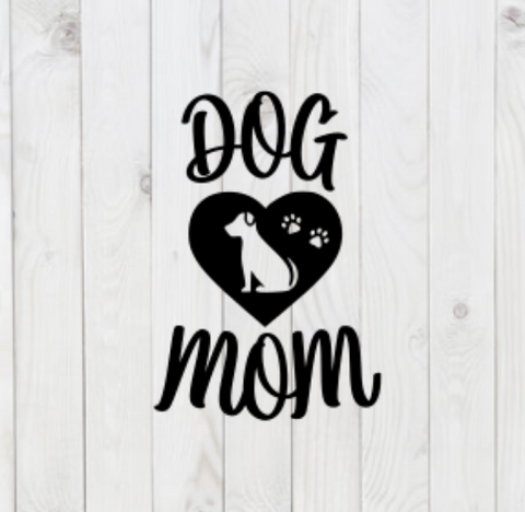 Dog Mom, SVG File, png, dxf, digital download, cricut cut file