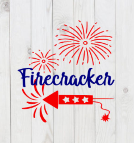 Firecracker, 4th of July, SVG File, png, dxf, digital download, cricut cut file