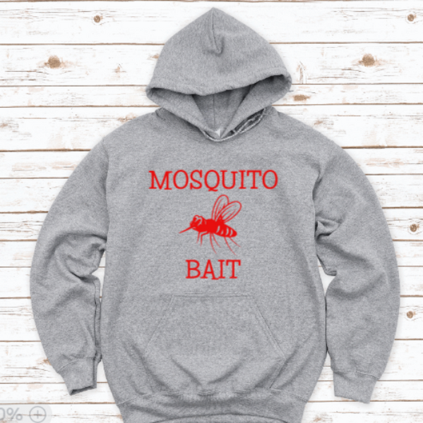 Mosquito Bait, Gray Unisex Hoodie Sweatshirt