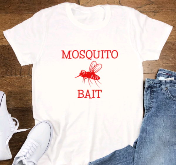 Mosquito Bait White Short Sleeve Unisex T-shirt