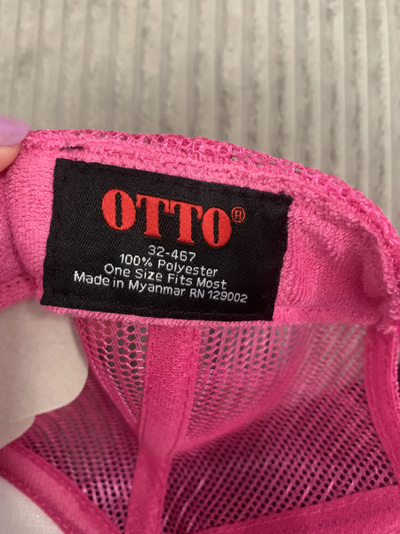 Just a Girl Who Loves Her Golden, Retriever, Pink, Men's and Women's Otto Brand Trucker Hat