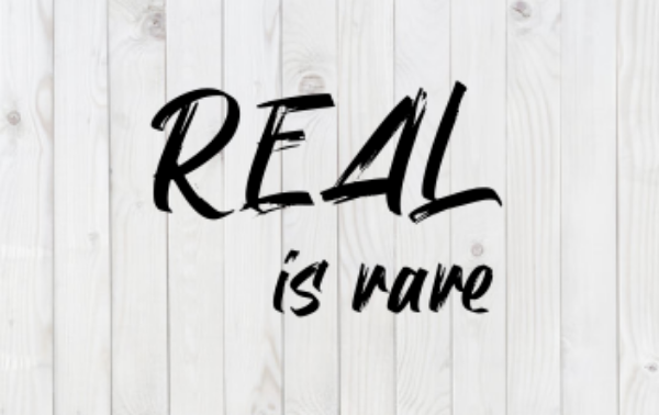 Real is Rare, SVG File, png, dxf, digital download, cricut cut file