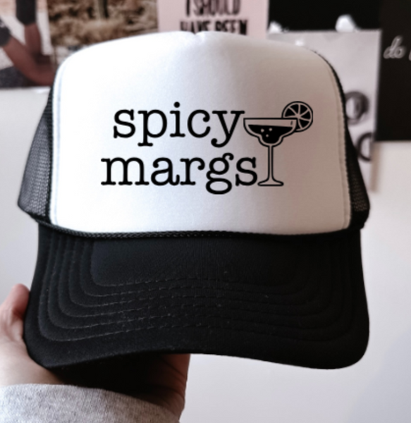 Spicy Margs, Black, Men's and Women's Otto Brand Trucker Hat