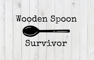 Wooden Spoon Survivor, funny SVG File, png, dxf, digital download, cricut cut file