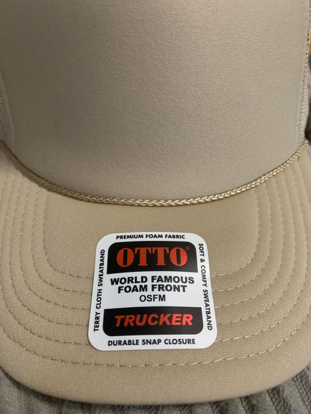 Save a Horse, Ride a Cowboy, Khaki Tan Men's and Women's Otto Brand Trucker Hat