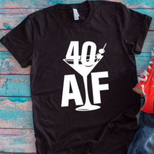 40 AF Birthday Black Unisex Short Sleeve T-shirt