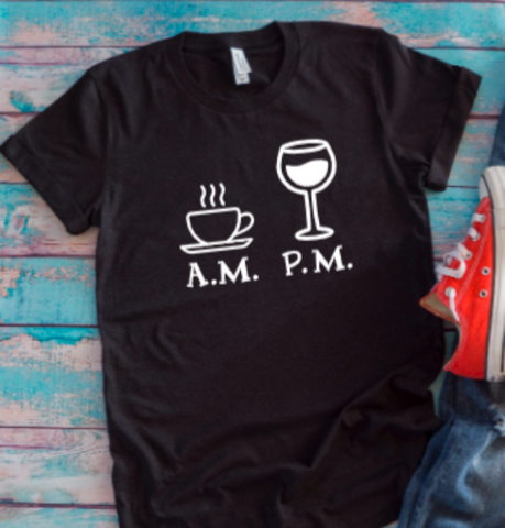 a .m. coffee, p.m. wine