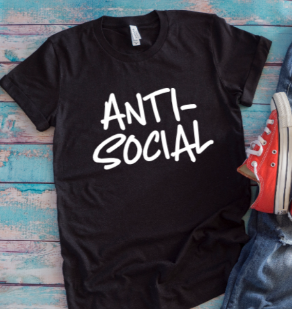 Anti-Social Black Unisex Short Sleeve T-shirt