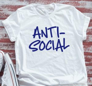 Anti-Social  White Short Sleeve T-shirt