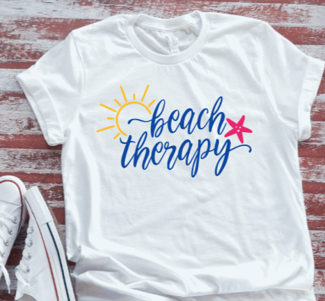 Beach Therapy  White Short Sleeve T-shirt