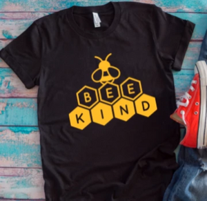 bee kind black t-shirt