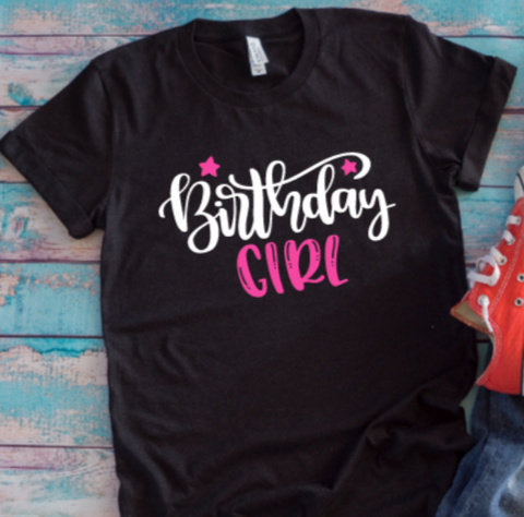 Birthday Girl, Black Unisex Short-Sleeve T-shirt