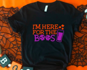 i'm here for the boos black t-shirt