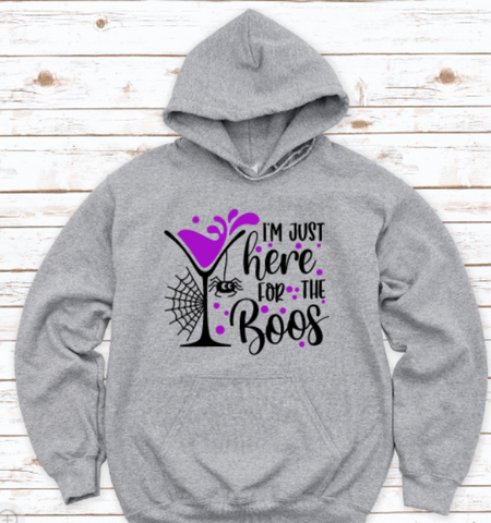 I'm Just Here for The Boos, Halloween Unisex Hoodie Sweatshirt