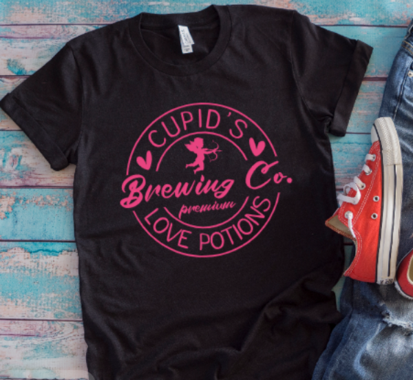 Cupid's Brewing Company, Love Potions, Black Unisex Short Sleeve T-shirt