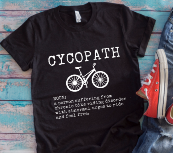 Cycopath Black Unisex Short Sleeve T-shirt