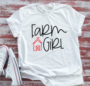 Farm Girl  White Short Sleeve T-shirt