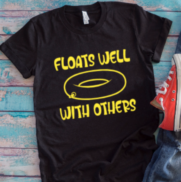 Floats Well With Others Black Unisex Short Sleeve T-shirt