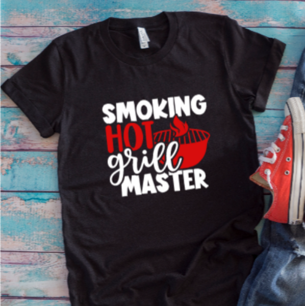 Smoking hot grill master black t-shirt
