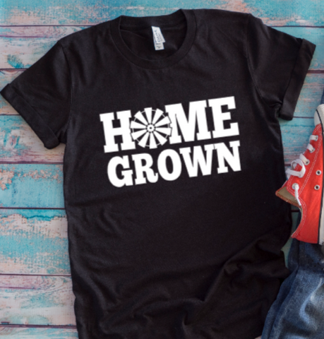 Home Grown Black Unisex Short Sleeve T-shirt