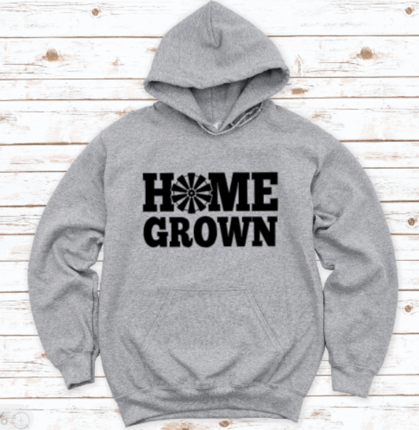Home Grown Gray Unisex Hoodie Sweatshirt