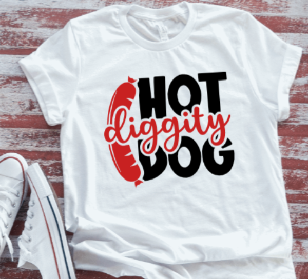 Hot Diggity Dog  White Short Sleeve T-shirt
