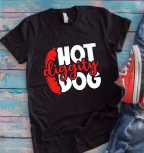 Hot Diggity Dog Black Unisex Short Sleeve T-shirt