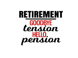 Retirement, Goodbye Tension Hello Pension Unisex, White Short Sleeve T-shirt