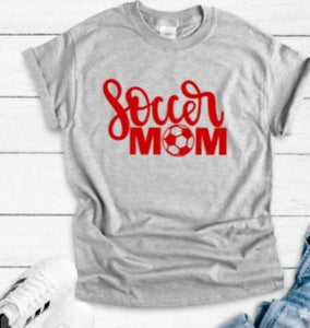 Soccer Mom Gray Unisex Short Sleeve T-shirt