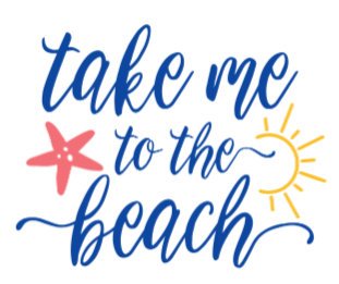 Take Me To The Beach, Black Unisex Short Sleeve T-shirt