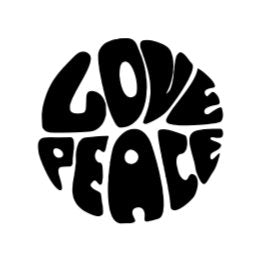 Love Peace Unisex White Short Sleeve T-shirt