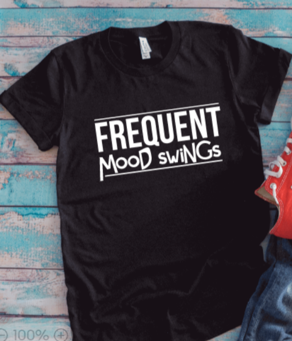 Frequent Mood Swings, Black Unisex Short Sleeve T-shirt