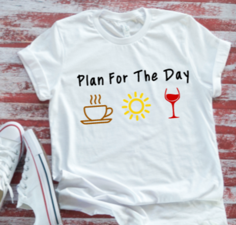Plan For The Day  Soft White Unisex Short Sleeve T-shirt