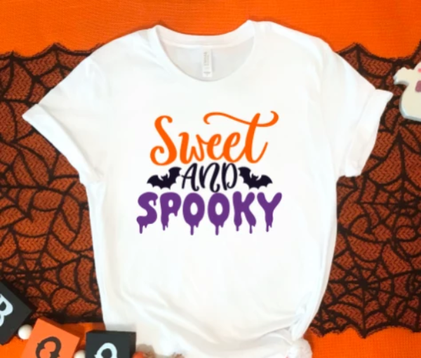 Sweet and Spooky Halloween, Unisex, White Short Sleeve T-Shirt – Trendy ...