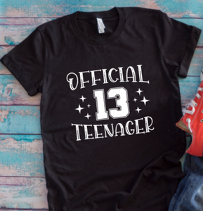 Official 13 Teenager Birthday Black Unisex Short-Sleeve T-shirt