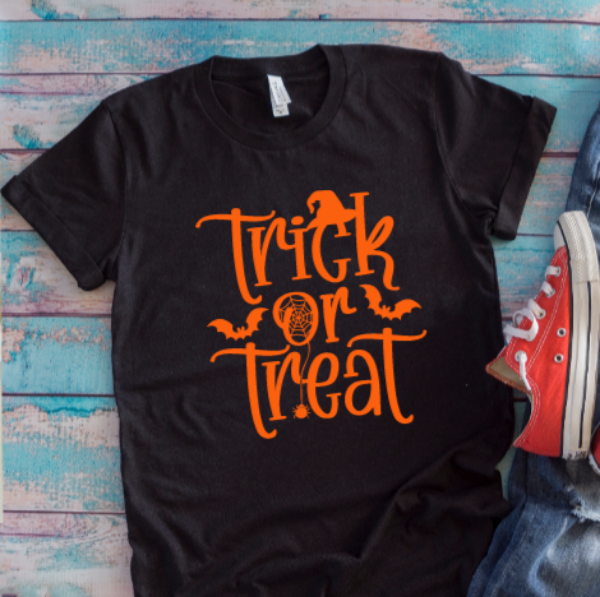 Trick or Treat Halloween Black Unisex Short-Sleeve T-shirt