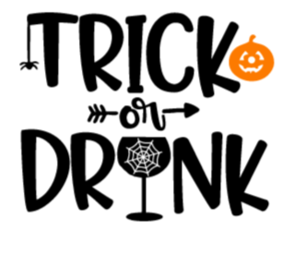 Trick or Drink Halloween Unisex Gray Short Sleeve Unisex T-shirt