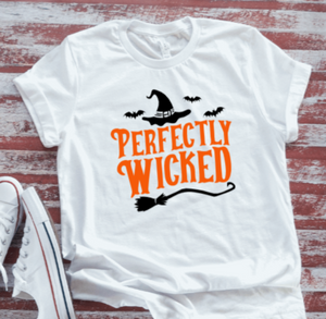 Perfectly Wicked Halloween, Unisex, Soft White Short Sleeve T-shirt