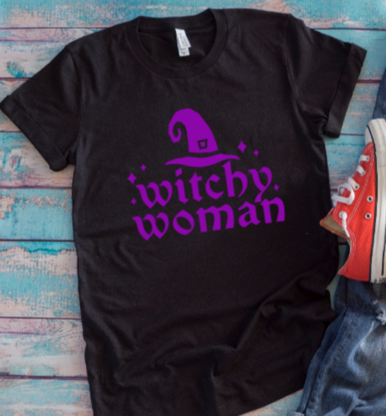 Witchy Woman Halloween Black Unisex Short-Sleeve T-shirt