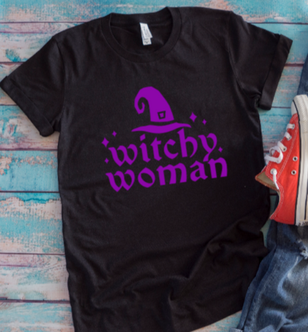 Witchy Woman Halloween Black Unisex Short-Sleeve T-shirt