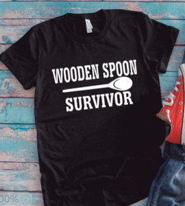 Wooden Spoon Survivor Black Unisex Short Sleeve T-shirt