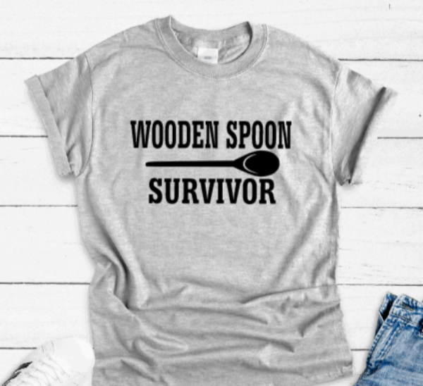 Wooden Spoon Survivor Gray Unisex Short Sleeve T-shirt
